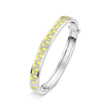Load image into Gallery viewer, L'Arc de DAVIDOR Bangle PM, 18k White Gold with Lacquered Ceramic and Arcade Diamonds - DAVIDOR