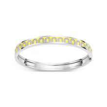 Load image into Gallery viewer, L'Arc de DAVIDOR Bangle PM, 18k White Gold with Lacquered Ceramic and Arcade Diamonds - DAVIDOR