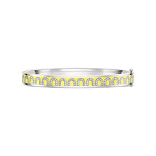 Load image into Gallery viewer, L'Arc de DAVIDOR Bangle PM, 18k White Gold with Lacquered Ceramic and Arcade Diamonds - DAVIDOR