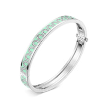 Load image into Gallery viewer, L'Arc de DAVIDOR Bangle PM, 18k White Gold with Lacquered Ceramic and Arcade Diamonds - DAVIDOR