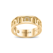Load image into Gallery viewer, L’Arc de DAVIDOR Ring MM, 18k Yellow Gold with Satin Finish and Porta Simple Diamonds - DAVIDOR