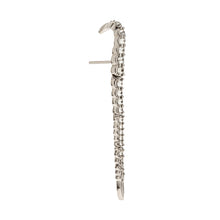 Load image into Gallery viewer, 18k white gold earring with diamonds
