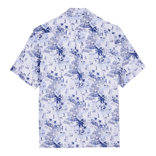 Load image into Gallery viewer, Men Bowling Linen Shirt Riviera
