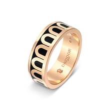 Load image into Gallery viewer, L'Arc de DAVIDOR Ring MM, 18k Rose Gold with Lacquered Ceramic - DAVIDOR