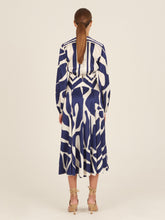 Load image into Gallery viewer, Kathryn Dress Navy White Mosaic
