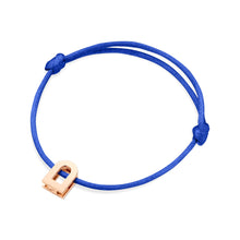 Load image into Gallery viewer, L'Arc Voyage Charm PM, 18k Rose Gold on Silk Cord Bracelet - DAVIDOR