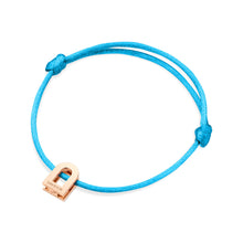 Load image into Gallery viewer, L'Arc Voyage Charm PM, 18k Rose Gold on Silk Cord Bracelet - DAVIDOR