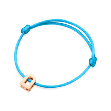 Load image into Gallery viewer, L'Arc Voyage Charm PM, 18k Rose Gold on Silk Cord Bracelet - DAVIDOR