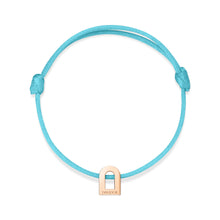 Load image into Gallery viewer, L'Arc Voyage Charm PM, 18k Rose Gold on Silk Cord Bracelet - DAVIDOR