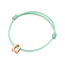 Load image into Gallery viewer, L'Arc Voyage Charm PM, 18k Rose Gold on Silk Cord Bracelet - DAVIDOR