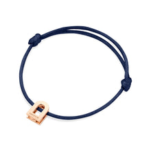 Load image into Gallery viewer, L'Arc Voyage Charm PM, 18k Rose Gold on Silk Cord Bracelet - DAVIDOR