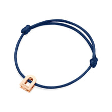 Load image into Gallery viewer, L'Arc Voyage Charm PM, 18k Rose Gold on Silk Cord Bracelet - DAVIDOR
