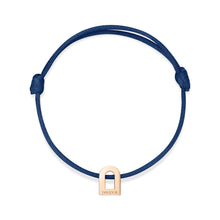 Load image into Gallery viewer, L'Arc Voyage Charm PM, 18k Rose Gold on Silk Cord Bracelet - DAVIDOR