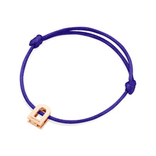 Load image into Gallery viewer, L'Arc Voyage Charm PM, 18k Rose Gold on Silk Cord Bracelet - DAVIDOR