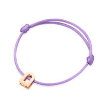 Load image into Gallery viewer, L'Arc Voyage Charm PM, 18k Rose Gold on Silk Cord Bracelet - DAVIDOR