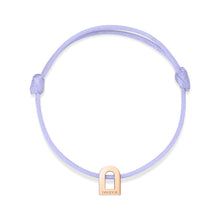 Load image into Gallery viewer, L'Arc Voyage Charm PM, 18k Rose Gold on Silk Cord Bracelet - DAVIDOR