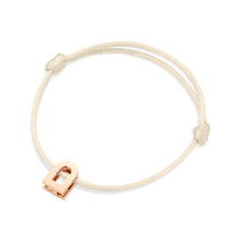 Load image into Gallery viewer, L'Arc Voyage Charm PM, 18k Rose Gold on Silk Cord Bracelet - DAVIDOR