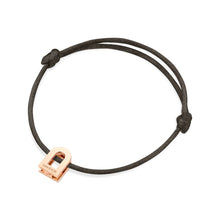 Load image into Gallery viewer, L'Arc Voyage Charm PM, 18k Rose Gold on Silk Cord Bracelet - DAVIDOR