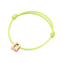Load image into Gallery viewer, L'Arc Voyage Charm PM, 18k Rose Gold on Silk Cord Bracelet - DAVIDOR