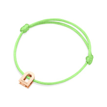 Load image into Gallery viewer, L'Arc Voyage Charm PM, 18k Rose Gold on Silk Cord Bracelet - DAVIDOR
