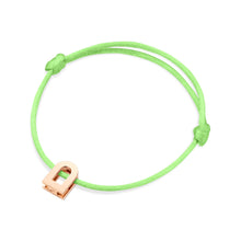 Load image into Gallery viewer, L'Arc Voyage Charm PM, 18k Rose Gold on Silk Cord Bracelet - DAVIDOR