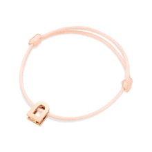 Load image into Gallery viewer, L'Arc Voyage Charm PM, 18k Rose Gold on Silk Cord Bracelet - DAVIDOR