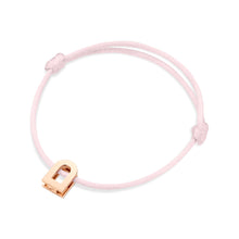 Load image into Gallery viewer, L'Arc Voyage Charm PM, 18k Rose Gold on Silk Cord Bracelet - DAVIDOR