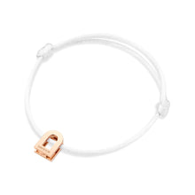Load image into Gallery viewer, L'Arc Voyage Charm PM, 18k Rose Gold on Silk Cord Bracelet - DAVIDOR