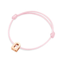 Load image into Gallery viewer, L'Arc Voyage Charm PM, 18k Rose Gold on Silk Cord Bracelet - DAVIDOR