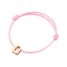 Load image into Gallery viewer, L'Arc Voyage Charm PM, 18k Rose Gold on Silk Cord Bracelet - DAVIDOR