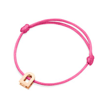 Load image into Gallery viewer, L'Arc Voyage Charm PM, 18k Rose Gold on Silk Cord Bracelet - DAVIDOR