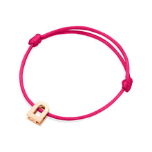 Load image into Gallery viewer, L'Arc Voyage Charm PM, 18k Rose Gold on Silk Cord Bracelet - DAVIDOR