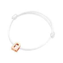 Load image into Gallery viewer, L'Arc Voyage Charm PM, 18k Rose Gold on Silk Cord Bracelet - DAVIDOR