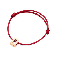 Load image into Gallery viewer, L'Arc Voyage Charm PM, 18k Rose Gold on Silk Cord Bracelet - DAVIDOR
