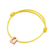 Load image into Gallery viewer, L'Arc Voyage Charm PM, 18k Rose Gold on Silk Cord Bracelet - DAVIDOR