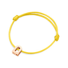 Load image into Gallery viewer, L'Arc Voyage Charm PM, 18k Rose Gold on Silk Cord Bracelet - DAVIDOR