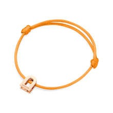 Load image into Gallery viewer, L'Arc Voyage Charm PM, 18k Rose Gold on Silk Cord Bracelet - DAVIDOR