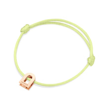 Load image into Gallery viewer, L'Arc Voyage Charm PM, 18k Rose Gold on Silk Cord Bracelet - DAVIDOR