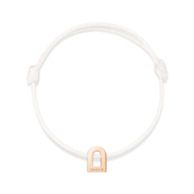 Load image into Gallery viewer, L'Arc Voyage Charm PM, 18k Rose Gold on Silk Cord Bracelet - DAVIDOR