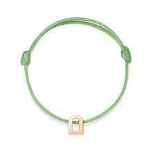 Load image into Gallery viewer, L'Arc Voyage Charm PM, 18k Rose Gold on Silk Cord Bracelet - DAVIDOR