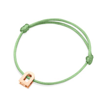 Load image into Gallery viewer, L'Arc Voyage Charm PM, 18k Rose Gold on Silk Cord Bracelet - DAVIDOR