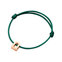 Load image into Gallery viewer, L'Arc Voyage Charm PM, 18k Rose Gold on Silk Cord Bracelet - DAVIDOR