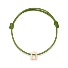 Load image into Gallery viewer, L'Arc Voyage Charm PM, 18k Rose Gold on Silk Cord Bracelet - DAVIDOR