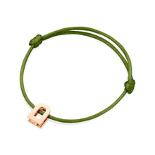 Load image into Gallery viewer, L'Arc Voyage Charm PM, 18k Rose Gold on Silk Cord Bracelet - DAVIDOR