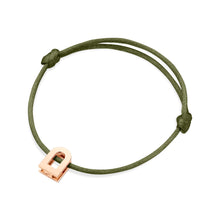 Load image into Gallery viewer, L'Arc Voyage Charm PM, 18k Rose Gold on Silk Cord Bracelet - DAVIDOR