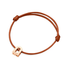 Load image into Gallery viewer, L'Arc Voyage Charm PM, 18k Rose Gold on Silk Cord Bracelet - DAVIDOR