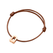 Load image into Gallery viewer, L'Arc Voyage Charm PM, 18k Rose Gold on Silk Cord Bracelet - DAVIDOR