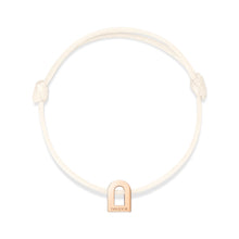 Load image into Gallery viewer, L'Arc Voyage Charm PM, 18k Rose Gold on Silk Cord Bracelet - DAVIDOR