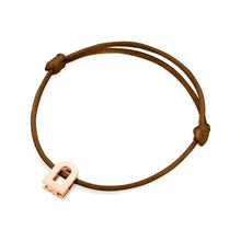 Load image into Gallery viewer, L'Arc Voyage Charm PM, 18k Rose Gold on Silk Cord Bracelet - DAVIDOR
