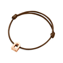 Load image into Gallery viewer, L'Arc Voyage Charm PM, 18k Rose Gold on Silk Cord Bracelet - DAVIDOR